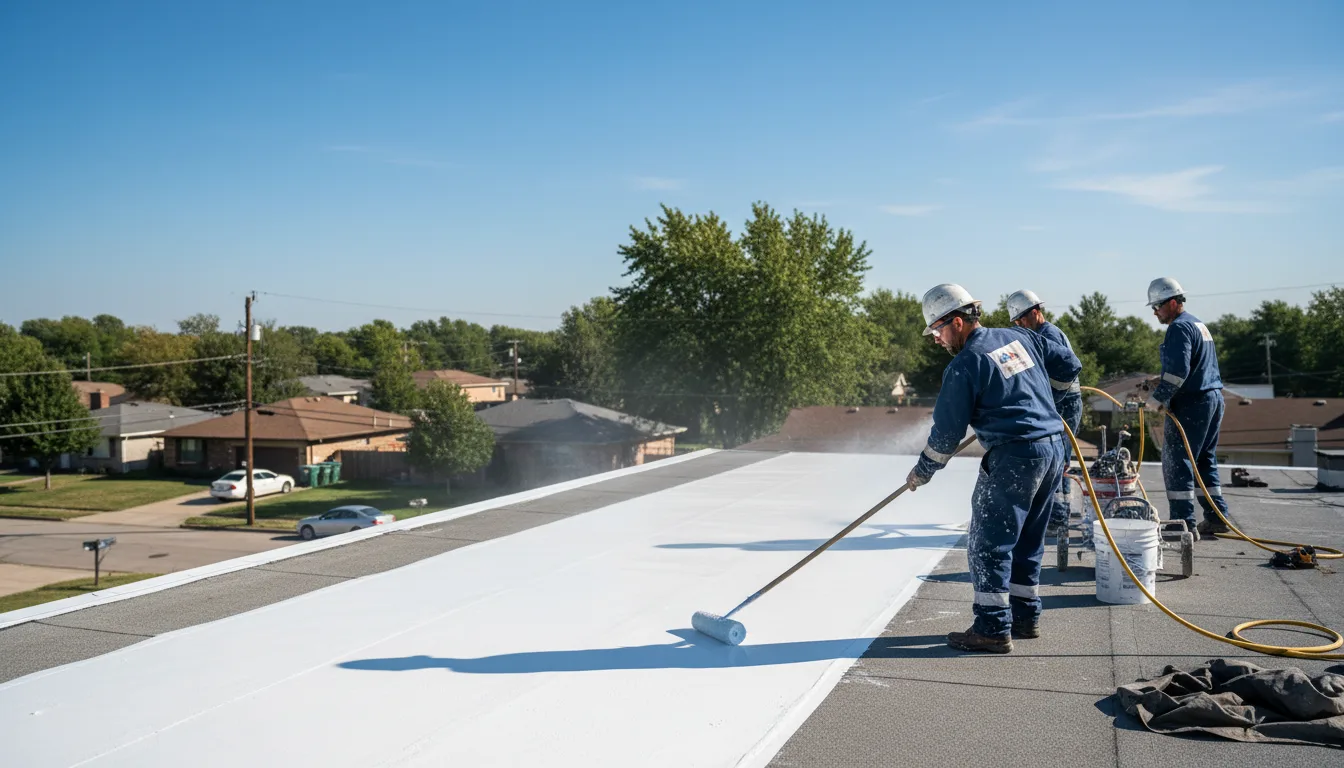 Commercial roof coating in Liverpool, NY near me